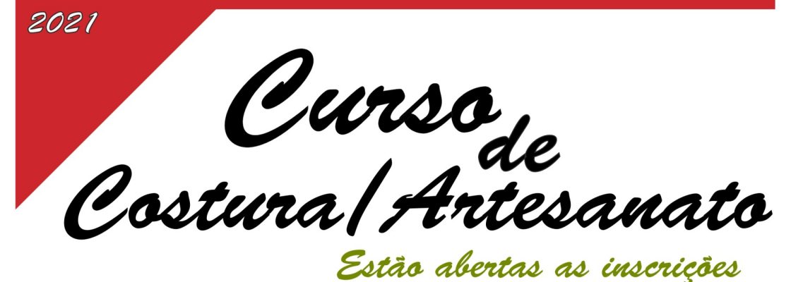 Curso de Costura/Artesanato (inscrições abertas)