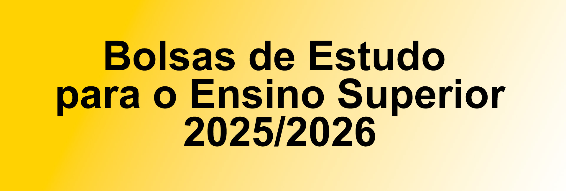 Bolsas de Estudo para o Ensino Superior